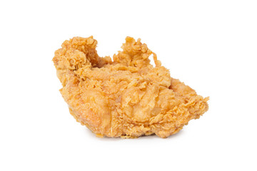 fried chicken isolated on white