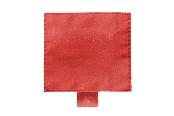 Clothes label isolated