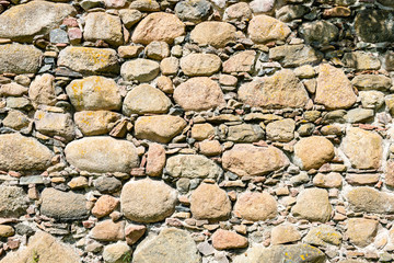 ancient stone brick wall