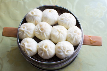 Steamed Chinese Meat Buns Baozi