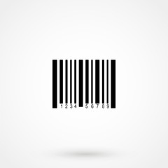 Barcode icon (flat design)