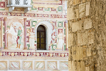 The frescos of castle Spilimbergo, in Italy.