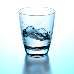 glass with water