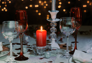festive place setting