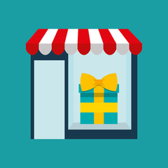 woman buys gifts icon vector illustration eps 10