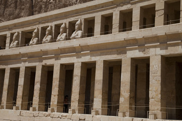 Naklejka premium LUXOR, EGYPT: Osiris statue at Hatshepsut temple