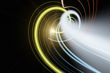 Futuristic particle background design illustration with lights