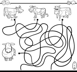 maze game coloring page