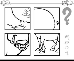 guess animal coloring page