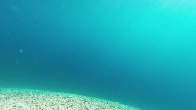 Under water