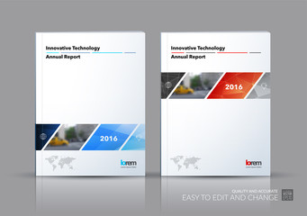 Fototapeta premium Business vector set. Brochure template layout, cover design annu