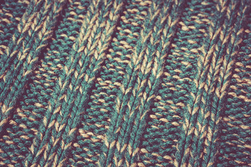Winter knitting woolen texture background