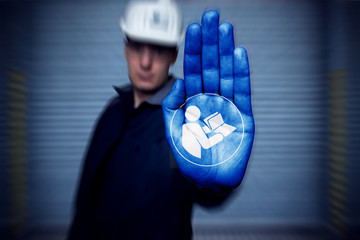 STOP! Gebotszeichen Gebrauchsanweisung beachten Piktogramm Arbeitssicherheit