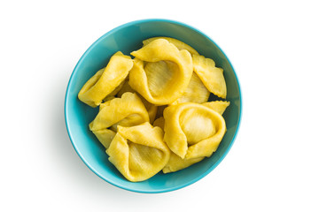 Italian traditional tortellini pasta.