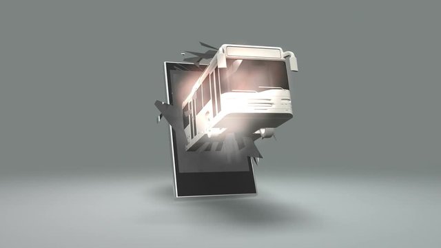 Transportation vehicles breaking smart phone's screen