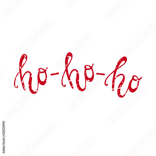 "Ho ho ho handdrawn christmas lettering" Stock image and royalty-free ...