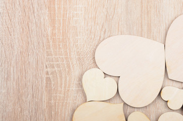 Fototapeta premium Heart on wooden background