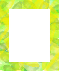 Watercolor Frame. Watercolor frame background, isolated on white.
