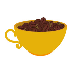 delicious coffee cup drink vector illustration design