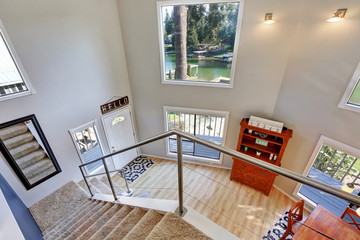 Amazing view looking down the foyer entry