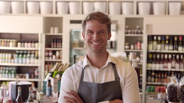 Portrait Of Male Employee In Delicatessen Shot On R3D