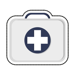 Medical kit icon. Medical health care hospital and emergency theme. Isolated design. Vector illustration