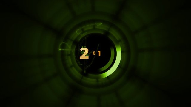 3d numbers countdown animation with colorful particles