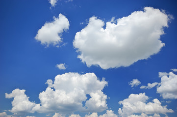 blue sky at sunny day.