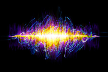 Colorful Neon Soundwave