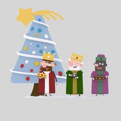 Christmas three kings.

Custom 3d illustration contact me!