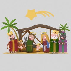 The Stable of Bethlehem. Worship.

Custom 3d illustration contact me!