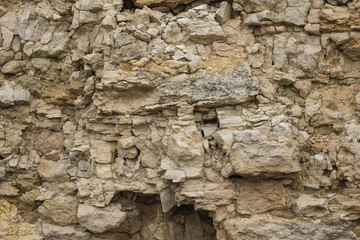 limestone wall detail