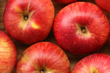 Red apples, rich in flavor and health