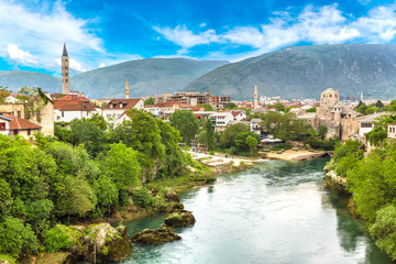 Fototapeta na wymiar Historical center in Mostar