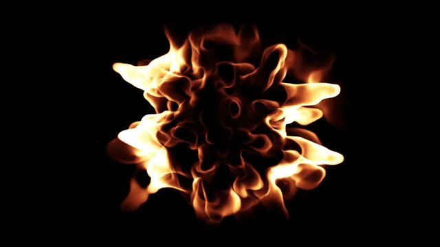 Abstract demonic flame