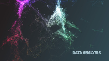 Obraz premium Abstract data analysis structure diagram