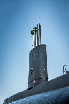 old submarine chimney  close view