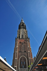 Obraz premium La Cattedrale Di Delft - Nieuwe Kerk, Olanda - Paesi Bassi
