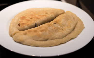 pasties on the plate