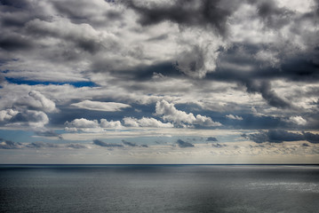 Fototapeta na wymiar Beautiful sky over the sea after the storm. High Dynamic Range photo