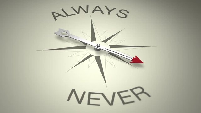 Always Versus Never