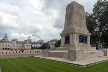 Fototapeta na wymiar Guards Division Memorial in St James's Park, London, England, Great Britain