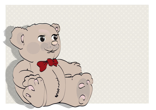 Niedlicher und kuscheliger Teddybär