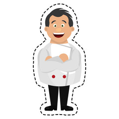 chef character avatar icon vector illustration design