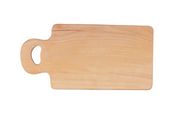 Сutting board isolated isolated on white background with clipping path