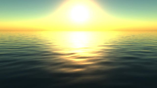 Sunny calm ocean scene 