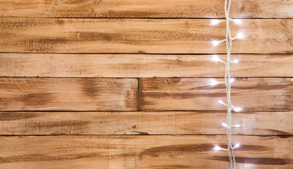 natural wood textured background with decoration