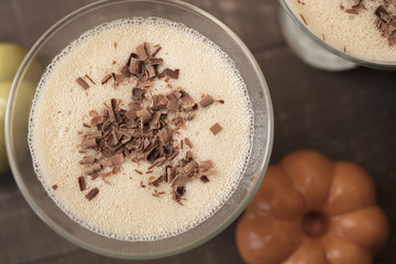 Chocolate Martini of Milk, Amaretto, Coffee and Hazelnut Liqueur