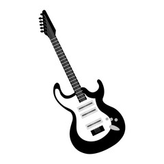 Obraz na płótnie Canvas electric guitar instrument musical vector illustration design