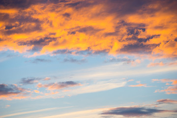 Fototapeta na wymiar Sunset Sky Background